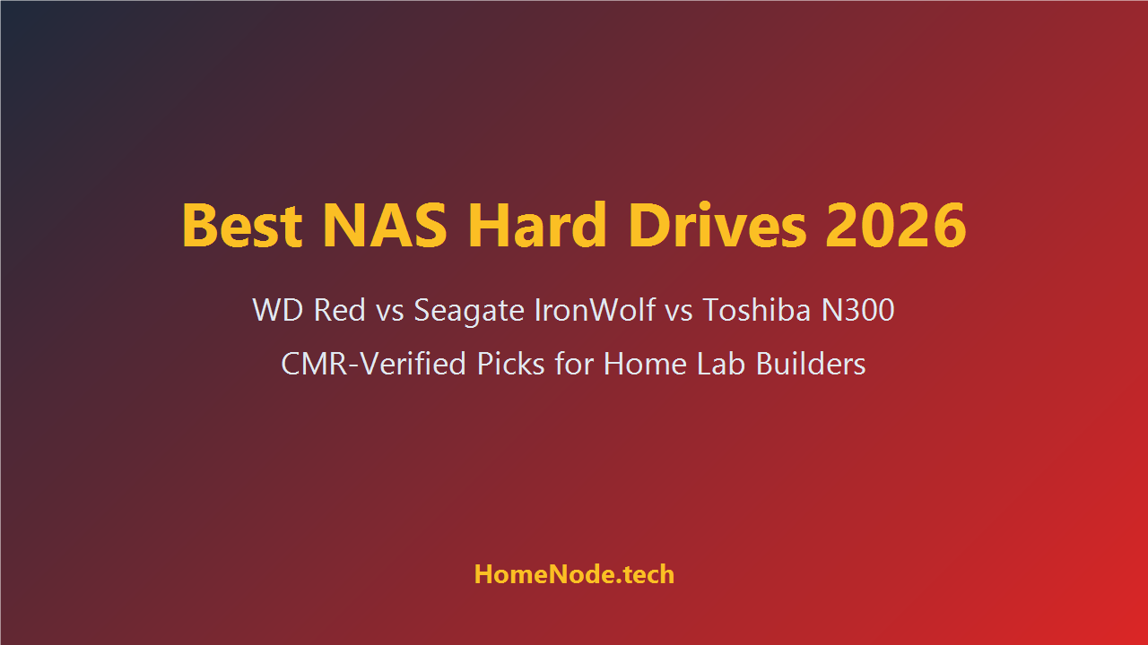 Best NAS Hard Drives 2026: WD Red vs Seagate IronWolf vs Toshiba N300 (CMR-Verified Picks)